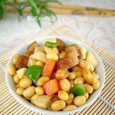 黃豆蛋白紅燒肉的做法-家常味燒菜譜