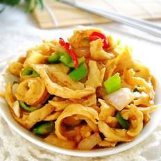 烤肉料炒面筋的做法-香辣味炒菜譜