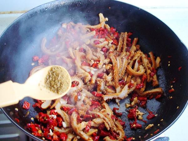 辣皮子滾牛肚的做法-香辣味炒菜譜