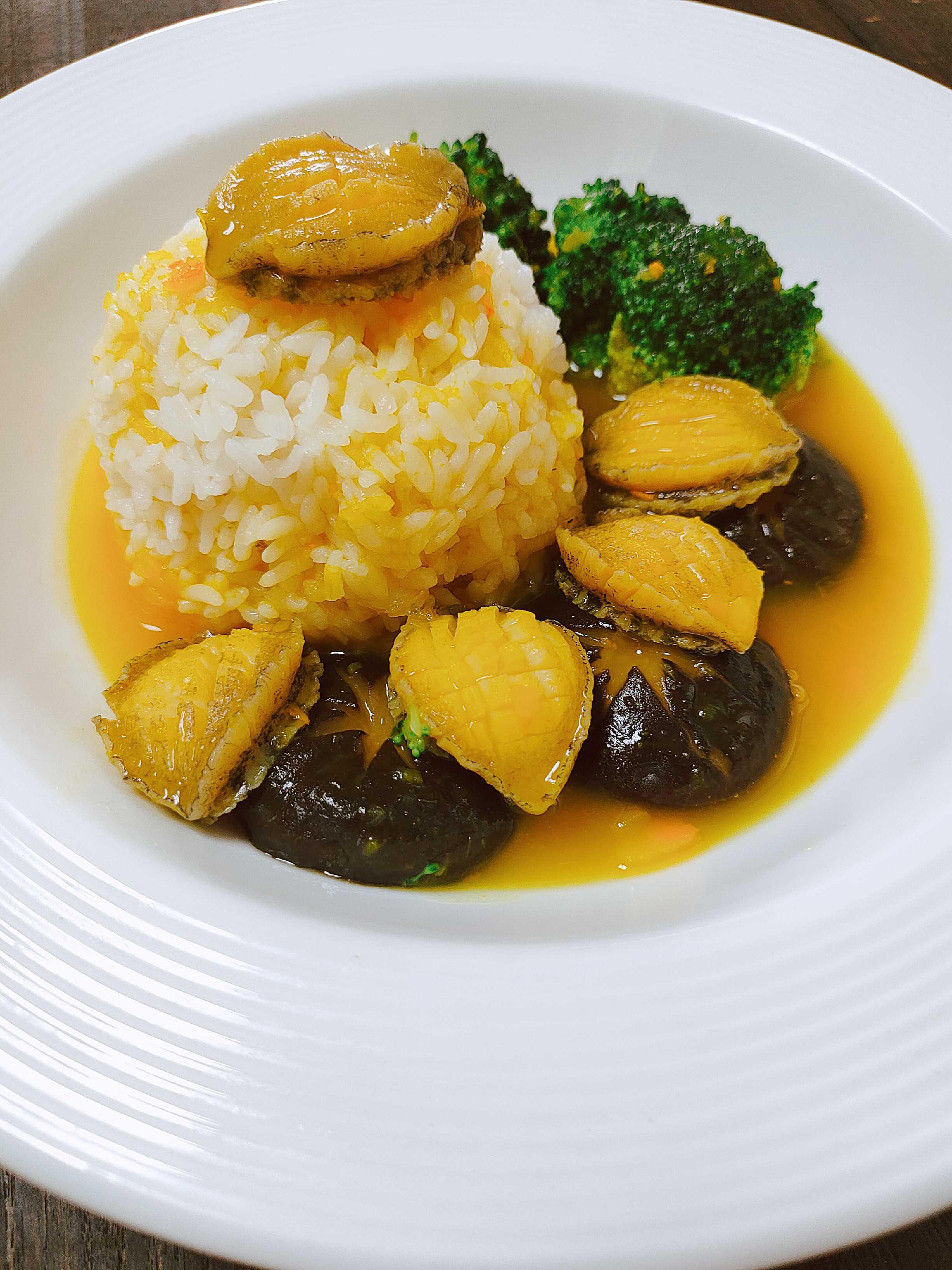 鮑魚撈飯的做法-咸鮮味煮菜譜