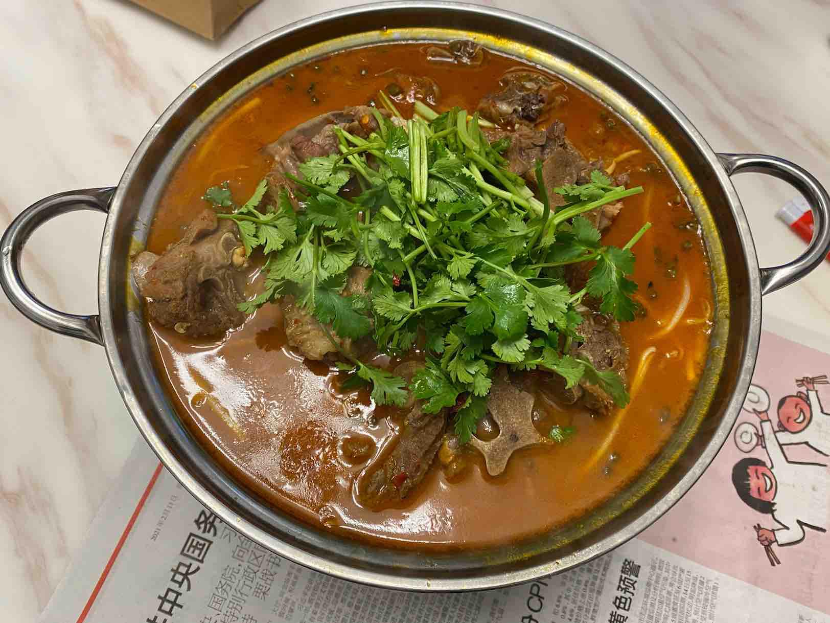 羊骨肉鍋仔的做法-麻辣味燉菜譜