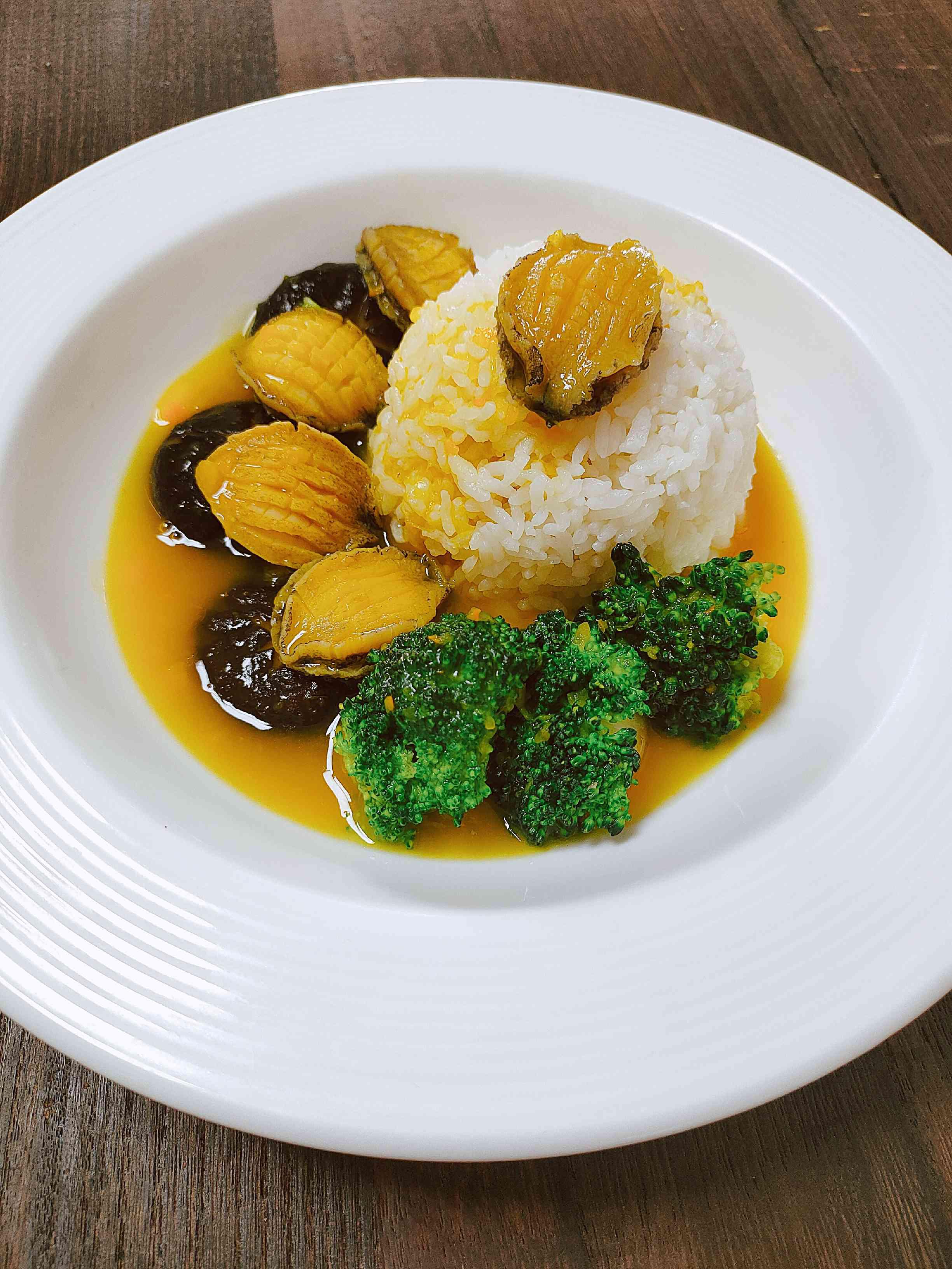 鮑魚撈飯的做法-咸鮮味煮菜譜