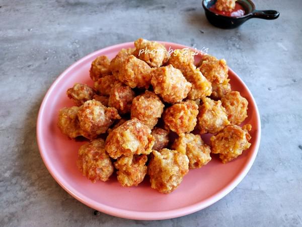 干炸丸子的做法-家常味炸菜譜