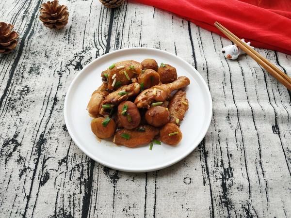 不用濃油赤醬也可以很下飯紅燒栗子雞的做法-家常味燉菜譜