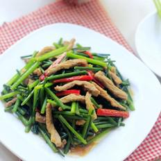 韭苔炒肉的做法-家常味炒菜譜