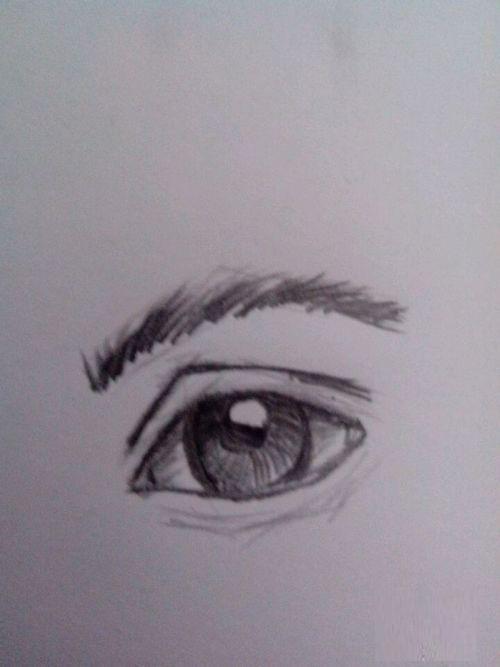 素描眼睛畫法步驟圖片 初學者如何畫眼睛