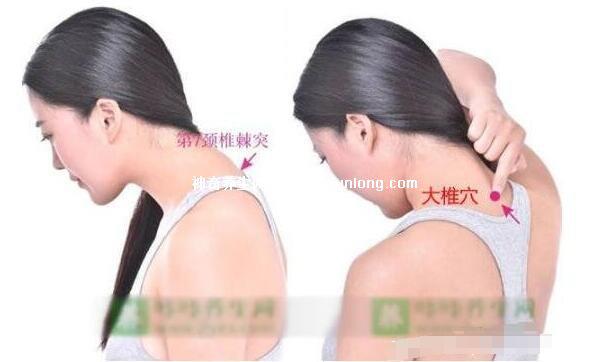 穴位肺俞的準確位置圖片和功效，2個找肺俞最笨方法(止咳化痰)